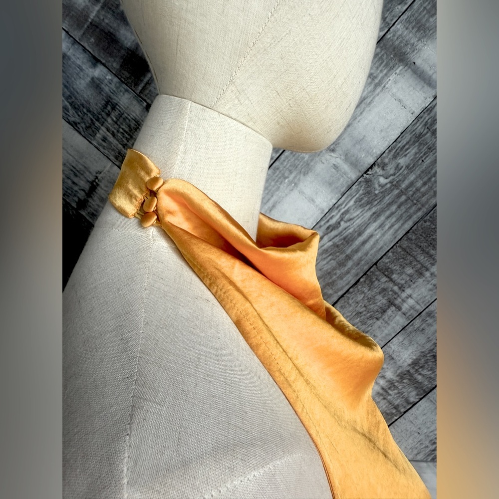 * SELFIE LESLIE AMALFI SUNSET COWL HALTERNECK MAXI DRESS SUN - Picture 12 of 15
